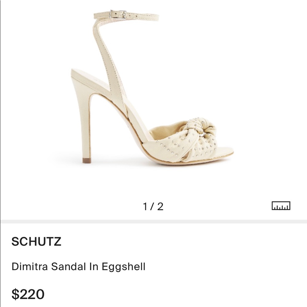 Schutz Dimitra Sandal in Eggshell